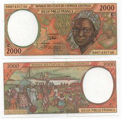 Центральна Африка / Конго - 2000 Francs 2000 - Pick 103Cg - letter C - UNC