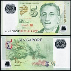 Сингапур - 5 Dollars 2014 - P. 47d - UNC