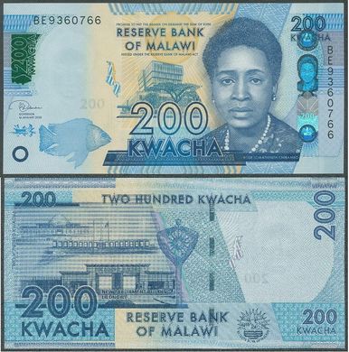 Малаві - 5 шт х 200 Kwacha 2020 - P. 60 - UNC