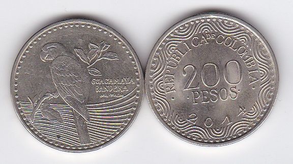 Колумбія - 200 Pesos 2014 - XF