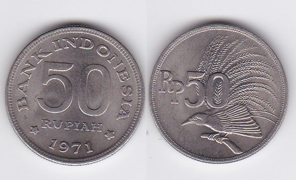 Индонезия - 50 Rupiah 1971 - aUNC