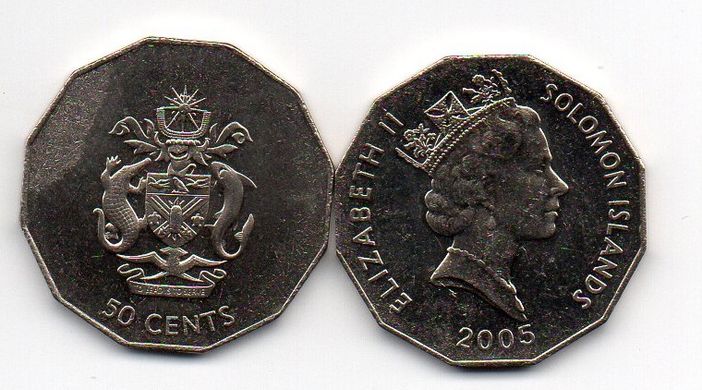 Solomon Islands - 50 Cents 2005 - aUNC / XF