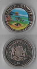 Сомалі - 10 Dollars 1998 - Marine - life protection - в капсулі - UNC
