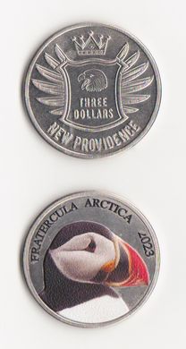 Fantasy - New Providence - 3 Dollars 2023 - Fratercula Artica - Птица / Bird - UNC