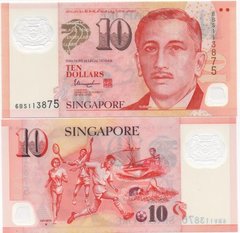 Сингапур - 10 Dollars 2018 - Polymer - P. 48m - UNC