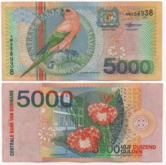 Суринам - 5000 Gulden 2000 - P. 152 - VF+