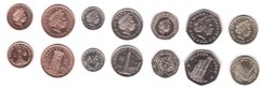 Остров Мэн - набор 7 монет 1 2 5 10 20 50 Pence 1 Pound 2009 - UNC