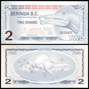 Берінгія - 2 Dinars 2012 - Polymer - UNC