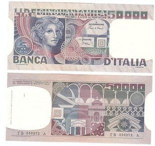 Италия - 50000 Lire 1980 - P. 107c - UNC