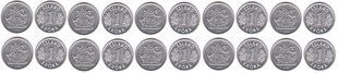 Исландия - 10 шт х 1 Kronur 1976 - 1980 - mixed - aUNC / UNC