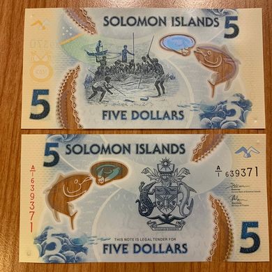 Соломоновы Острова / Соломоны - 5 Dollars 2019 - UNC