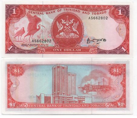 Trinidad and Tobago - 5 pcs х 1 Dollar 1985 - Pick 36a - UNC