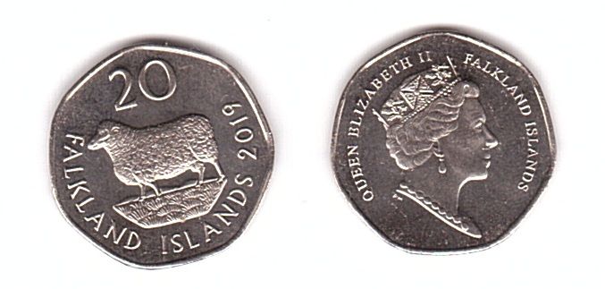 Фолклендские острова / Фолкленды - 5 шт х 20 Pence 2019 - UNC