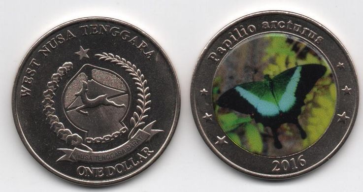 Fantasy / West Nusa Tenggara - 1 Dollar 2016 - Papilio arcturus - UNC
