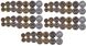 Джибуті - 5 шт х набір 7 монет 5 10 20 50 100 250 500 Francs 1991 - 2016 - UNC