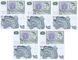 Sweden - 5 pcs х 10 Kronor 1990 - P. 52e - different series - aUNC / XF