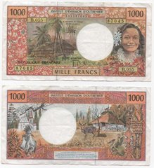 French Pacific Terr. - 1000 Francs 1992 - 2013 - Pick 2m - VF