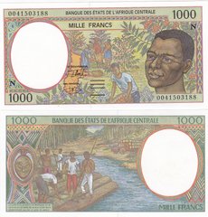 Центральная Африка / Экваториальная Гвинея / N - 1000 Francs 2000 - P. 502Ng - letter N - UNC