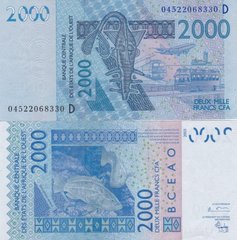 Західна Африка / Малі / D - 2000 Francs 2003 - P. 416Da - Letter D - VF