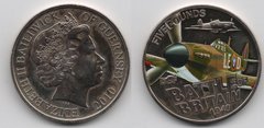 Гернси - 5 Pounds 2010 -Supermarine Spitfire - Color Printing -  UNC