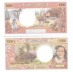 Французская Полинезия - 1000 Francs 1992 - 2013 - Pick 2h - UNC