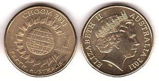 Австралия - 1 Dollar 2011 - Зустріч глав урядів Співдружності в Перті - UNC