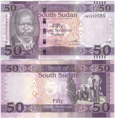 Южный Судан - 50 Pounds 2019 - P. 14 - XF+ / aUNC