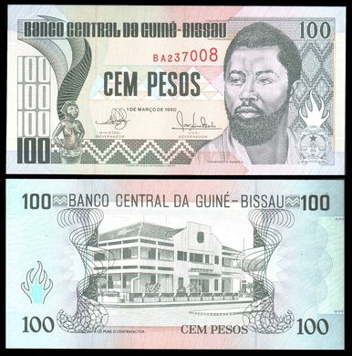 Гвінея-Бісау - 100 Pesos 1990 - P. 11 - UNC