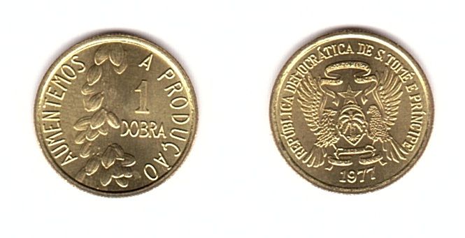 Сан-Томе і Прінсіпі - 5 шт х 1 Dobra 1977 - UNC
