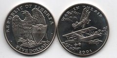 Liberia - 5 Dollars 2001 - War in the air - UNC
