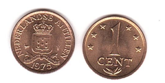 Netherlands Antilles - 1 Cent 1975 - aUNC / XF