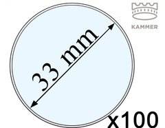 3524 - Standard capsule for coin - 33 mm - Pack of 100 pieces - 2021 Kammer