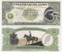 Чатем - 15 Dollars 2000 - UNC