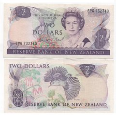 Нова Зеландія - 2 Dollars 1992 - Pick 170c - signature: Brash - VF