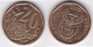 Південно-Африканська Республіка - 20 Cents 2009 - XF