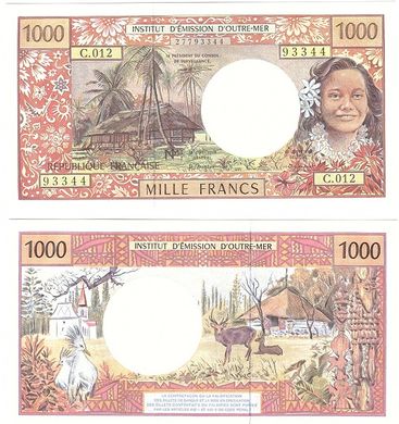 French Pacific Terr. - 1000 Francs 1992 - 2013 - Pick 2a - UNC