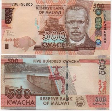 Malawi - 5 pcs х 500 Kwacha 2020 - P. 66 - UNC