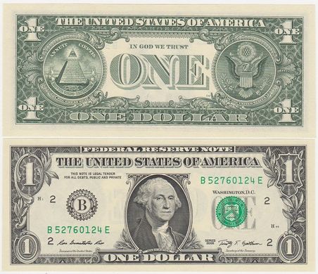 USA - 1 Dollar 2009 - Pick 530 - serie B - UNC