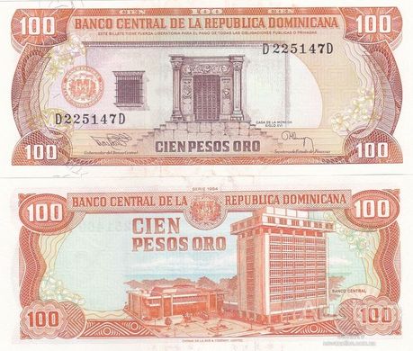 Доминиканская Республика Доминикана - 100 Pesos Oro 1994 - P. 136b - UNC