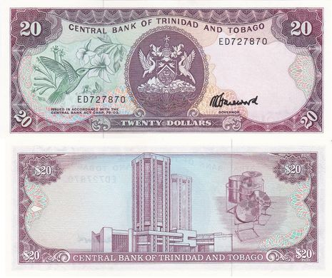 Тринидад и Тобаго - 20 Dollars 1985 - Pick 39c - XF+ / aUNC