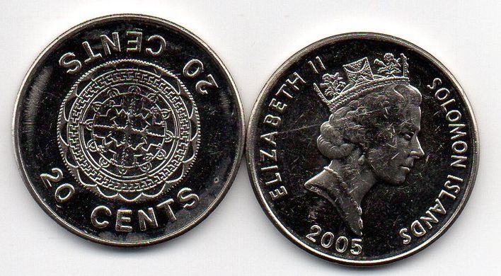 Solomon Islands - 20 Cents 2005 - aUNC / XF
