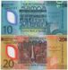 Самоа - набор 2 банкноты 10 + 20 Tala 2023 ( 2024 ) - Совпадающие номера - Polymer - UNC
