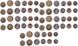 New Zealand - 5 pcs x set 6 coins 5 10 20 50 Cents 1 2 Dollars 2000 - 2010 - UNC
