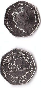 Гибралтар - 50 Pence 2018 - comm. - UNC