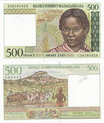 Мадагаскар - 500 Francs 1998 - Pick 75b - UNC