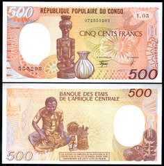 Congo - 500 Francs 1990 - Pick 8c - UNC