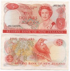 Новая Зеландия - 5 Dollars 1992 - Pick 171c - VF