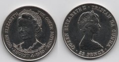 Тристан-да-Кунья - 25 Pence 1980 - 80 лет со дня рождения Королевы-Матери - UNC