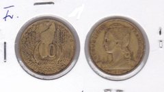 Madagascar - 10 Francs 1953 - in folder - VF