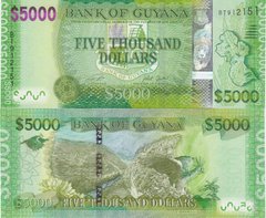 Гайана - 5000 Dollars 2021 - P. 40a(2) - UNC